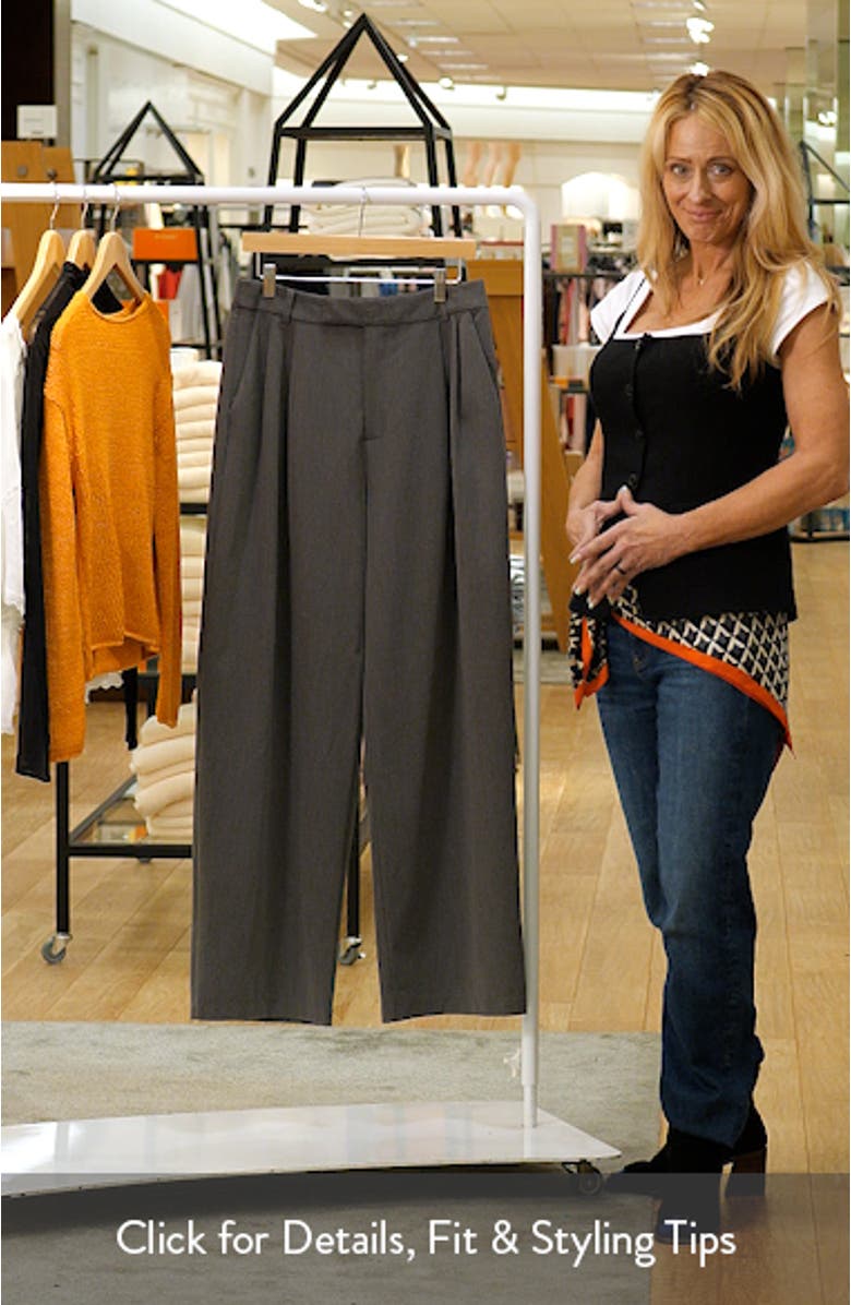 Pleat Front Wide Leg Pants, sales video thumbnail
