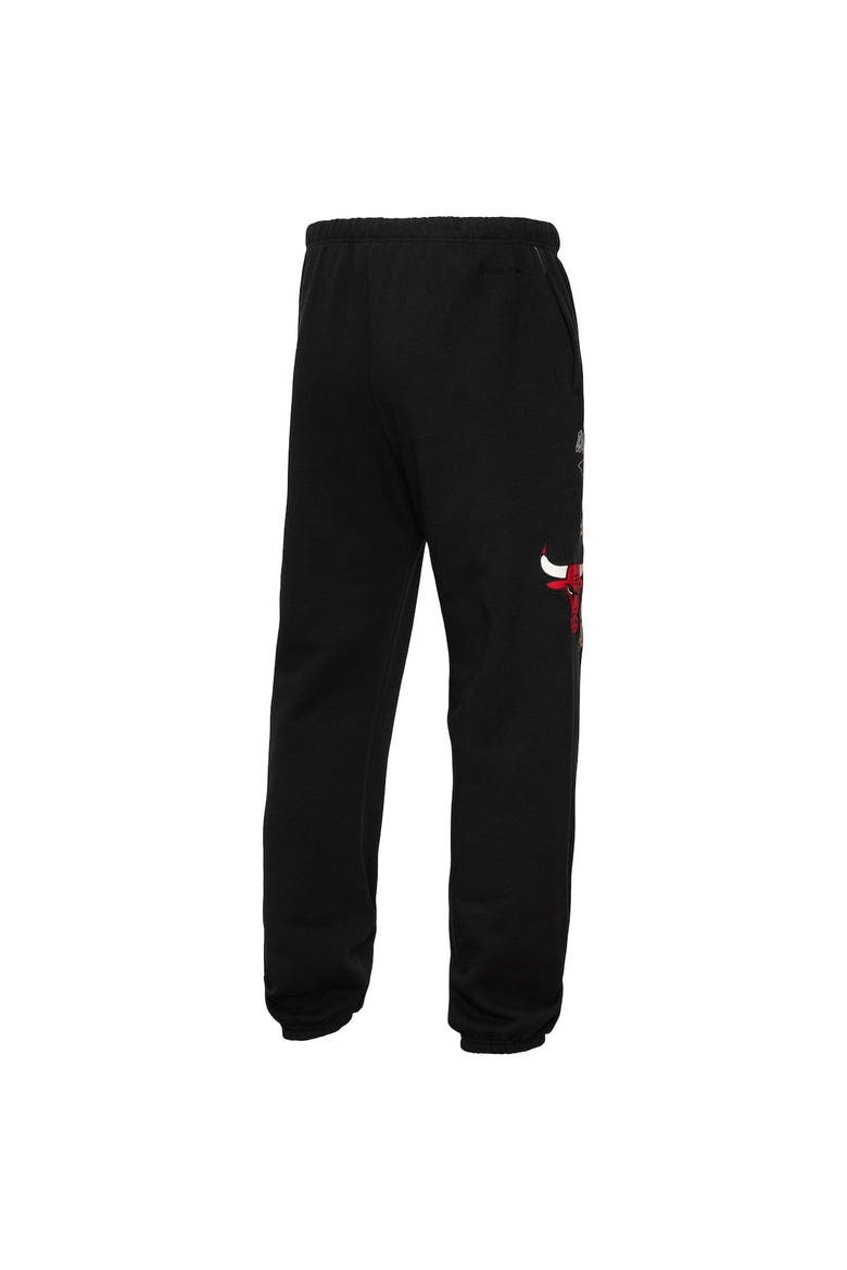 Men's Mitchell & Ness Black Chicago Bulls Champs City Fleece Jogger Pants, Alternate, color, Black
