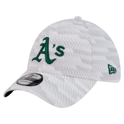 Men's New Era  White Athletics Graded 39THIRTY Flex Hat