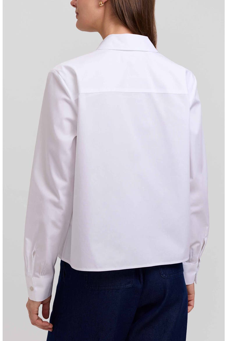 Jodie Cotton Button-Up Shirt, Alternate, color, WHITE