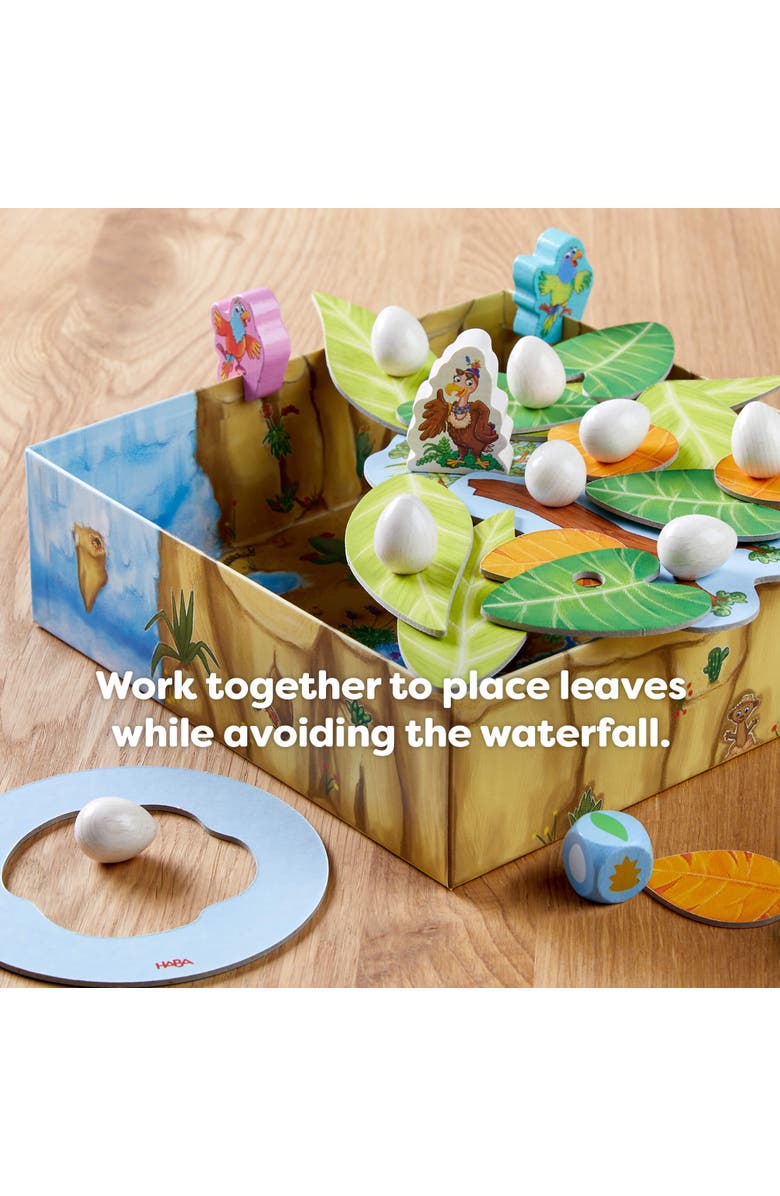 HABA Teetering Treetops Stacking Dexterity Board Game- Kids Ages 3 and up, Alternate, color, Multi