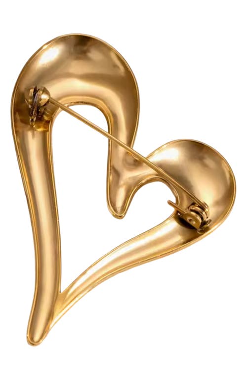 Macrae & Co . Open Heart Pin In Gold