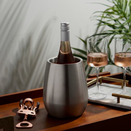 Viski Bottle Chiller In Silver