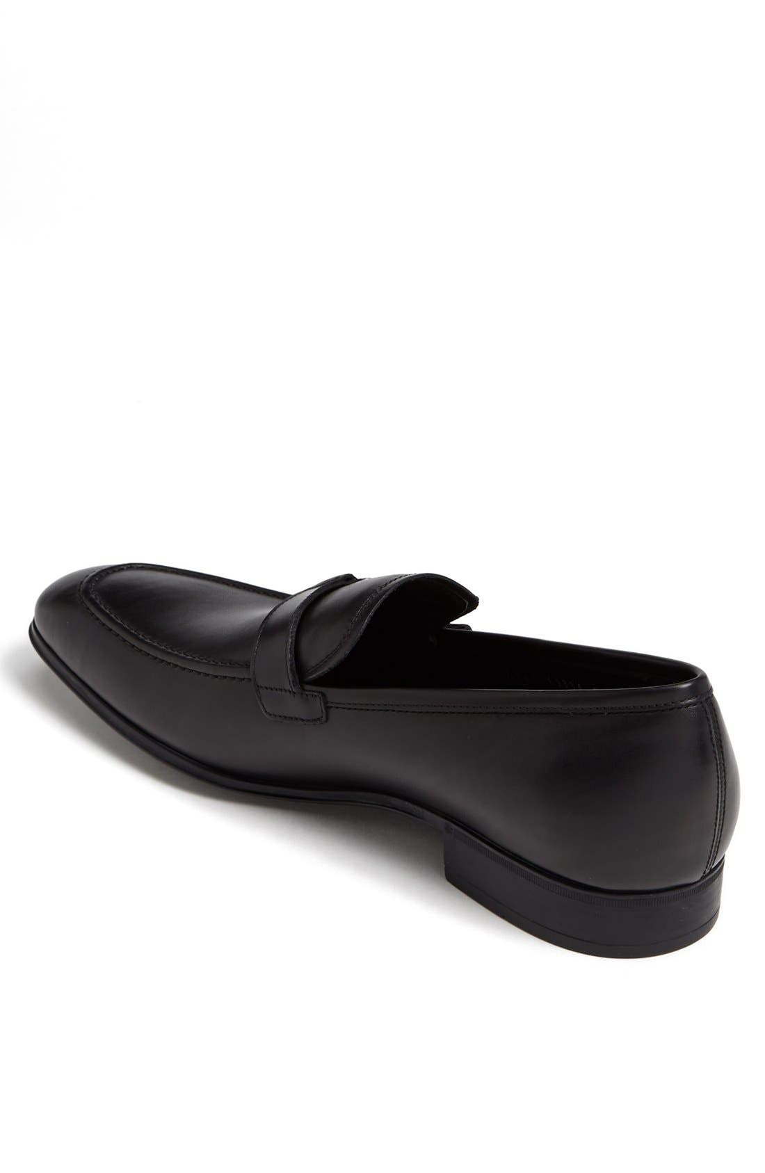 Salvatore Ferragamo 'Francisco' Loafer, Alternate, color, BLACK