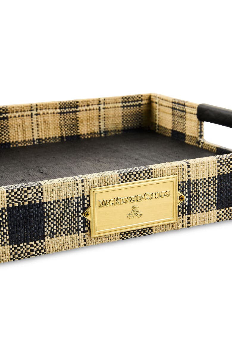 MACKENZIE CHILDS Mad for Plaid Serving Tray, Alternate, color, Beige