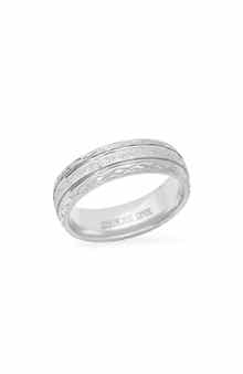 Men's Stainless Steel Glitter Ring