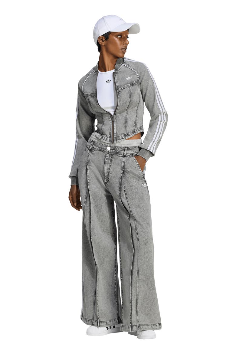 Wide Leg Jeans, Alternate, color, GREYWASH