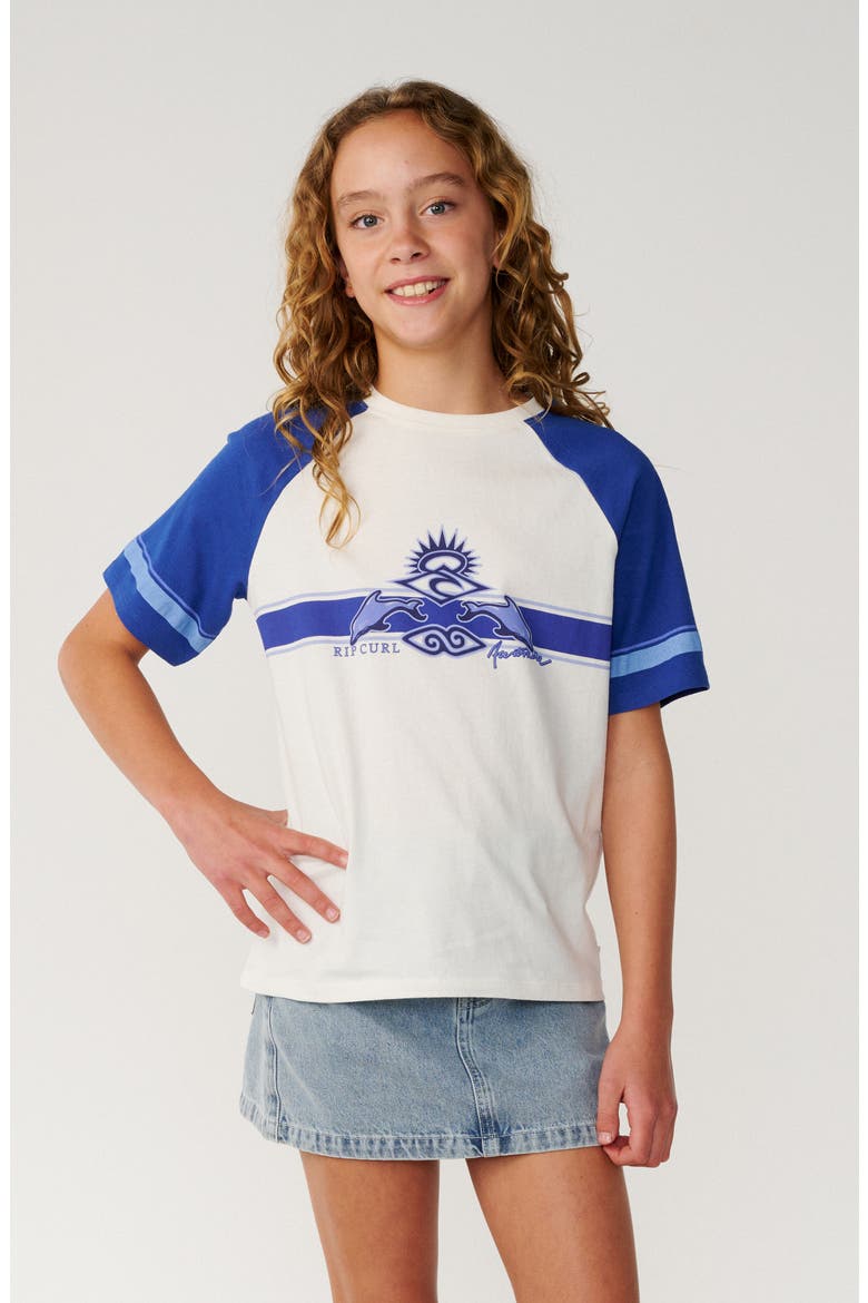 Kids' Dolphin Archive Cotton Graphic T-Shirt, Main, color, BONE