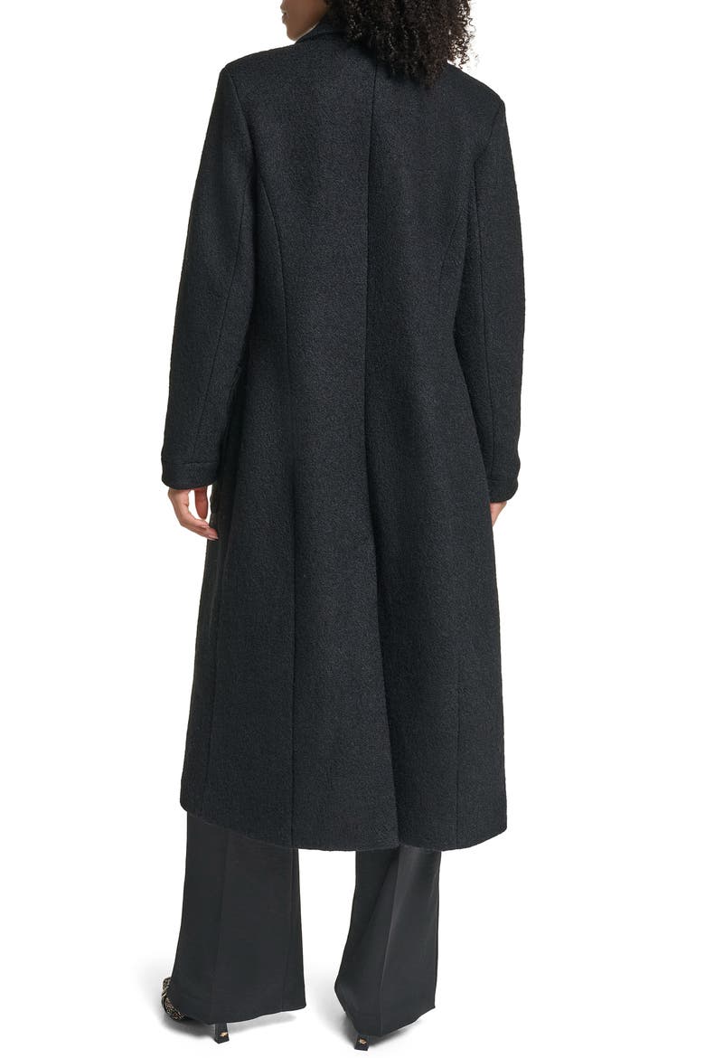Boiled Wool Blend Coat, Alternate, color, BLACK