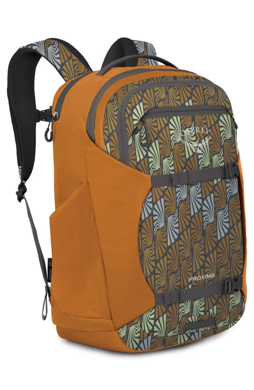 Osprey Proxima 30-liter Campus Backpack In Kazuma Print Toffee Orange
