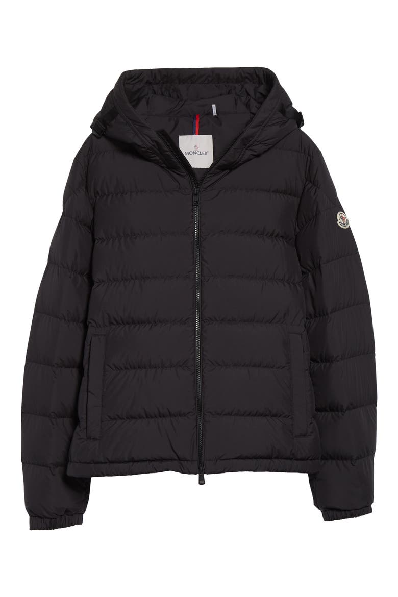 Laveraet Down Jacket, Alternate, color, BLACK