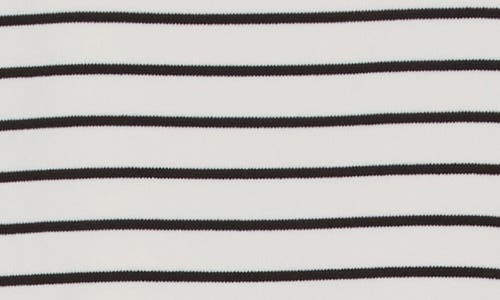 Dkny Jeans Stripe Midi Skirt In White