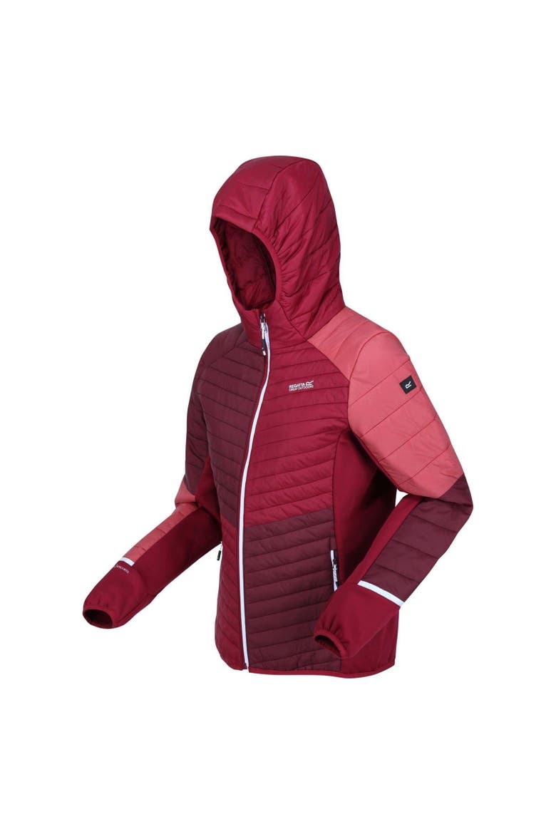 Trutton Puffer Jacket, Alternate, color, Burgundy and Rumba Red