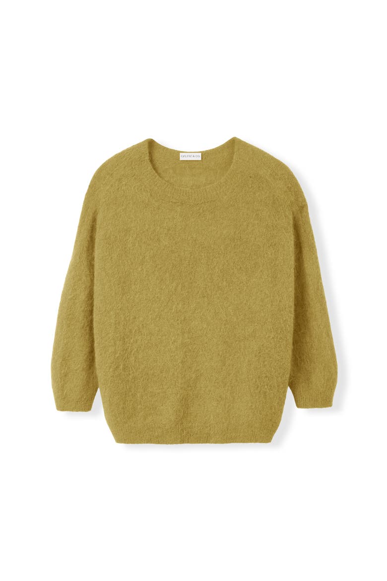 Crew Neck Alpaca Sweater, Alternate, color, Pistachio