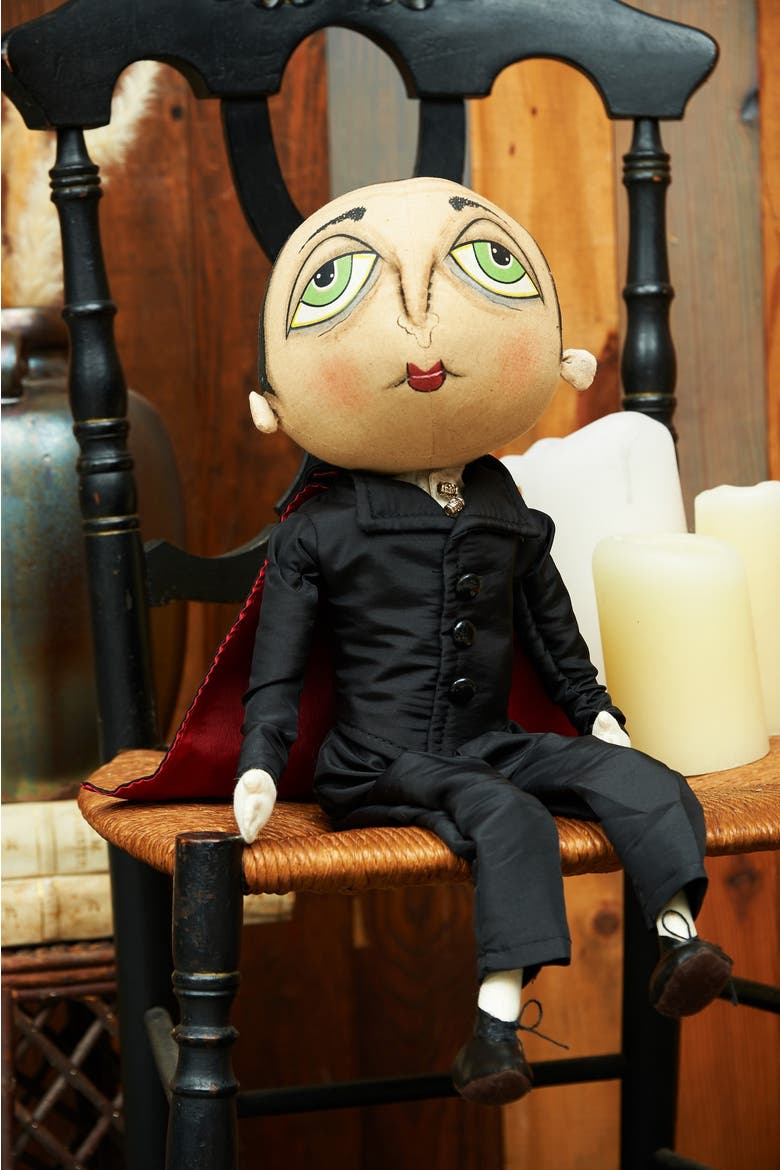 Norbert Vampire Halloween Joe Spencer Gathered Traditions Figurine, Alternate, color, Black
