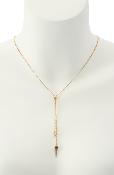 Spike Lariat Necklace