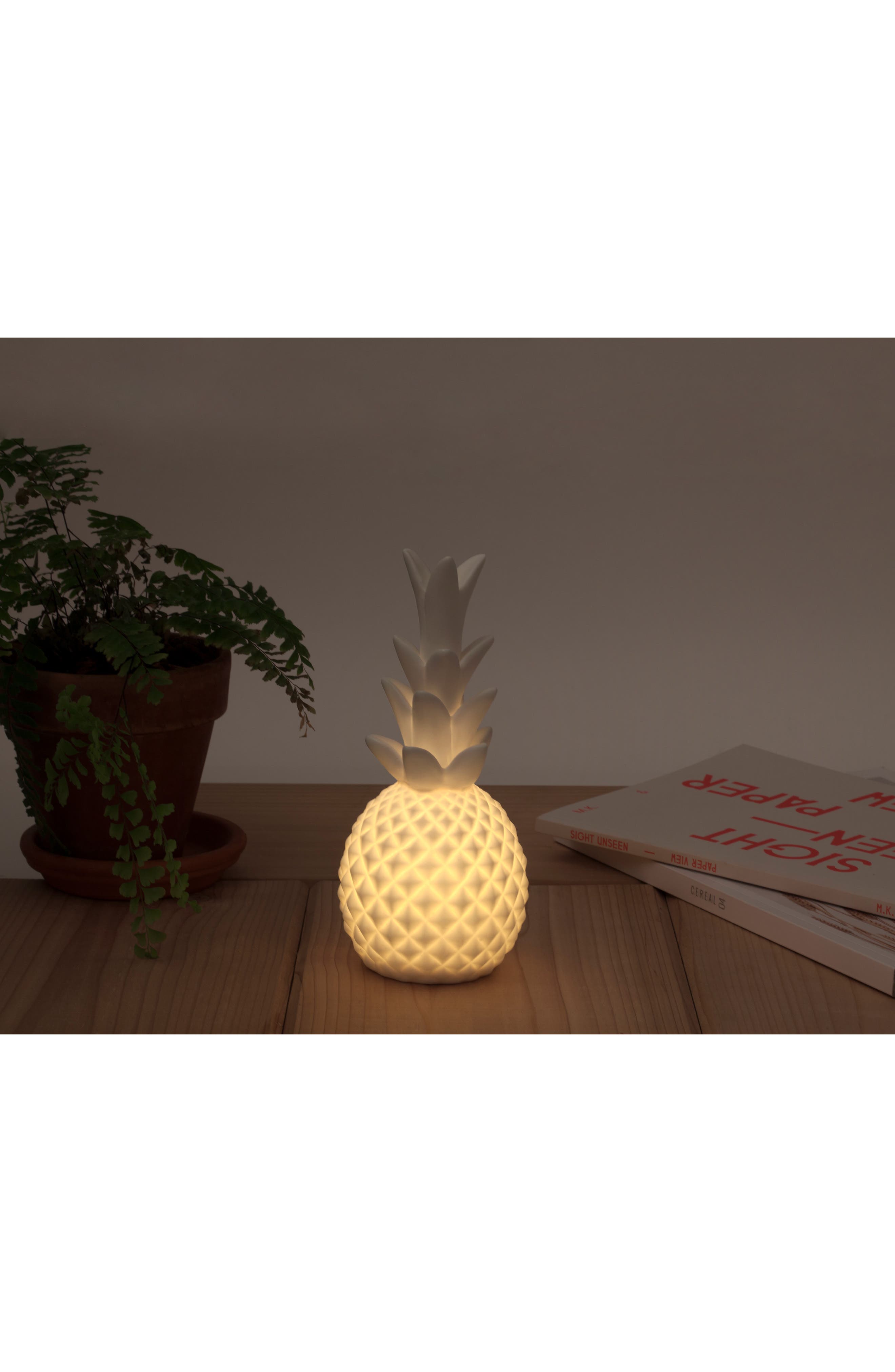 Kikkerland Design Pineapple LED Porcelain Lamp | Nordstromrack