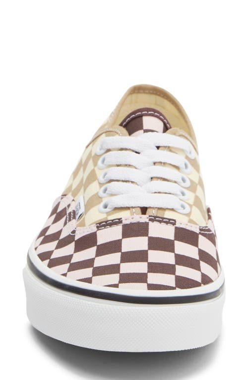 Vans Authentic Sneakers Check Mix Multi In Black