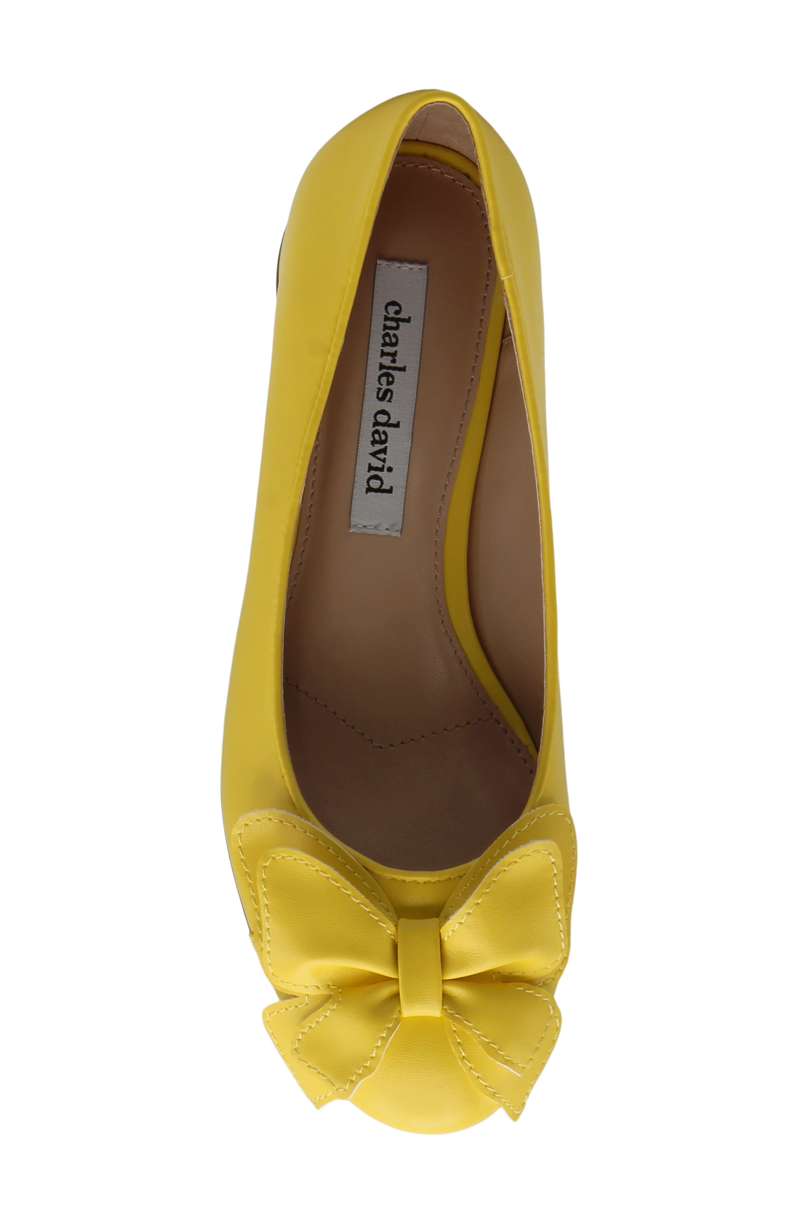 Charles David Butterfly Flat, Alternate, color, Bright Yellow