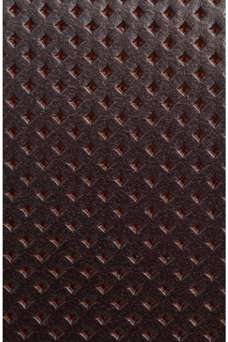 Brian Perforated Leather Belt, Alternate, color, BROWN BITTER