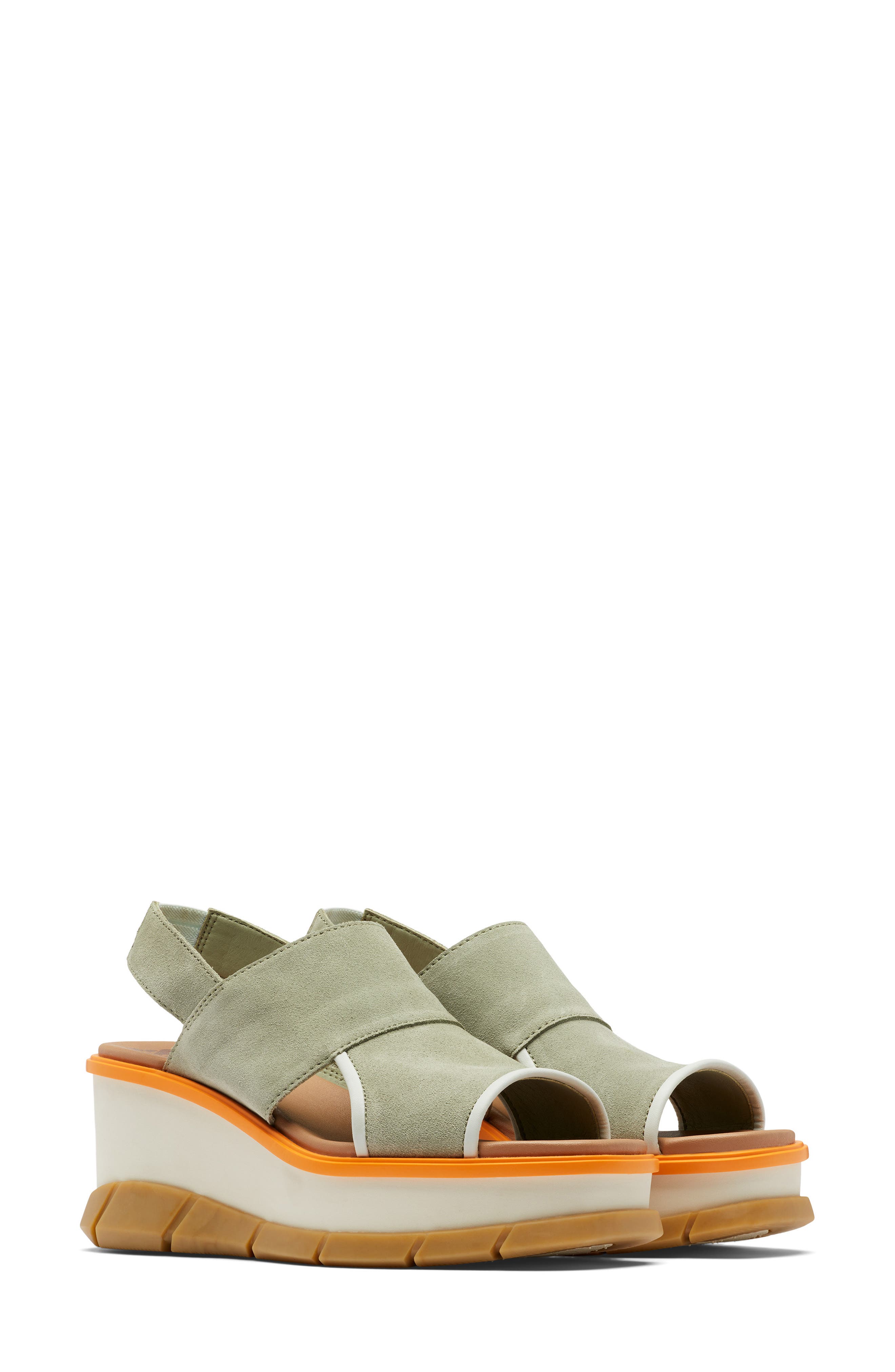 Joanie III Slingback Wedge Sandal, Main, color, SAFARI/ GUM 16