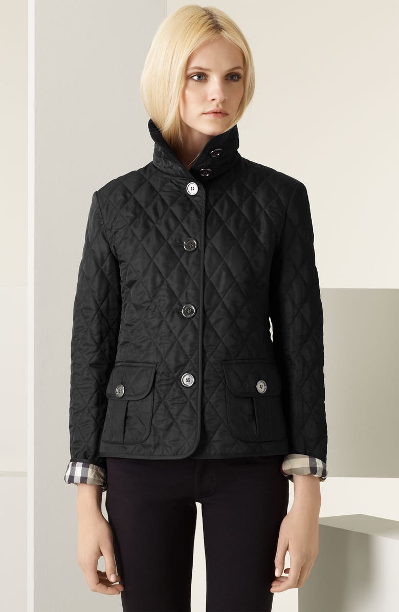 Burberry Brit Diamond Quilted Jacket, Main, color,