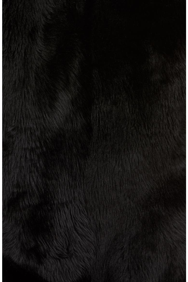 Esme Long Genuine Toscana Shearling Coat, Alternate, color, BLACK