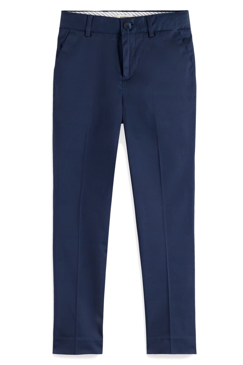 Kids' Straight Leg Cotton Twill Chinos, Main, color, NIGHT