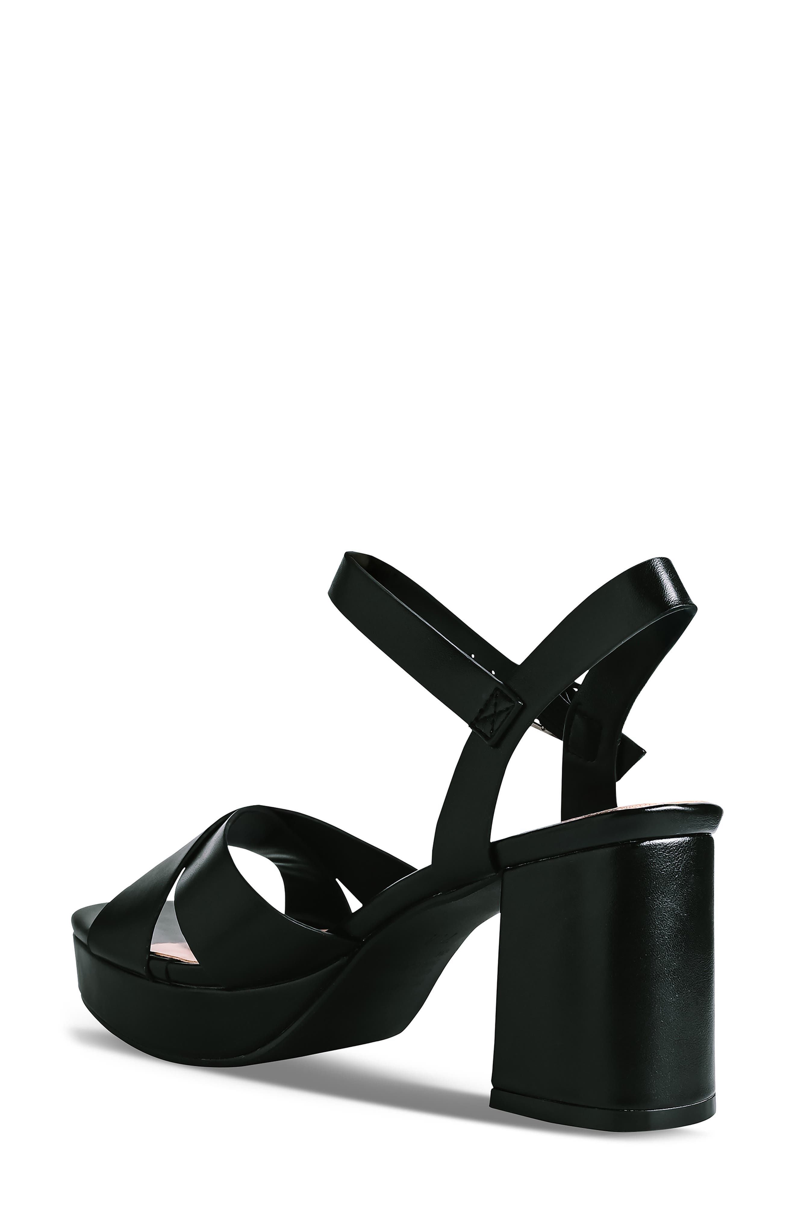 Touch Ups Toby Ankle Strap Platform Sandal, Alternate, color, Black