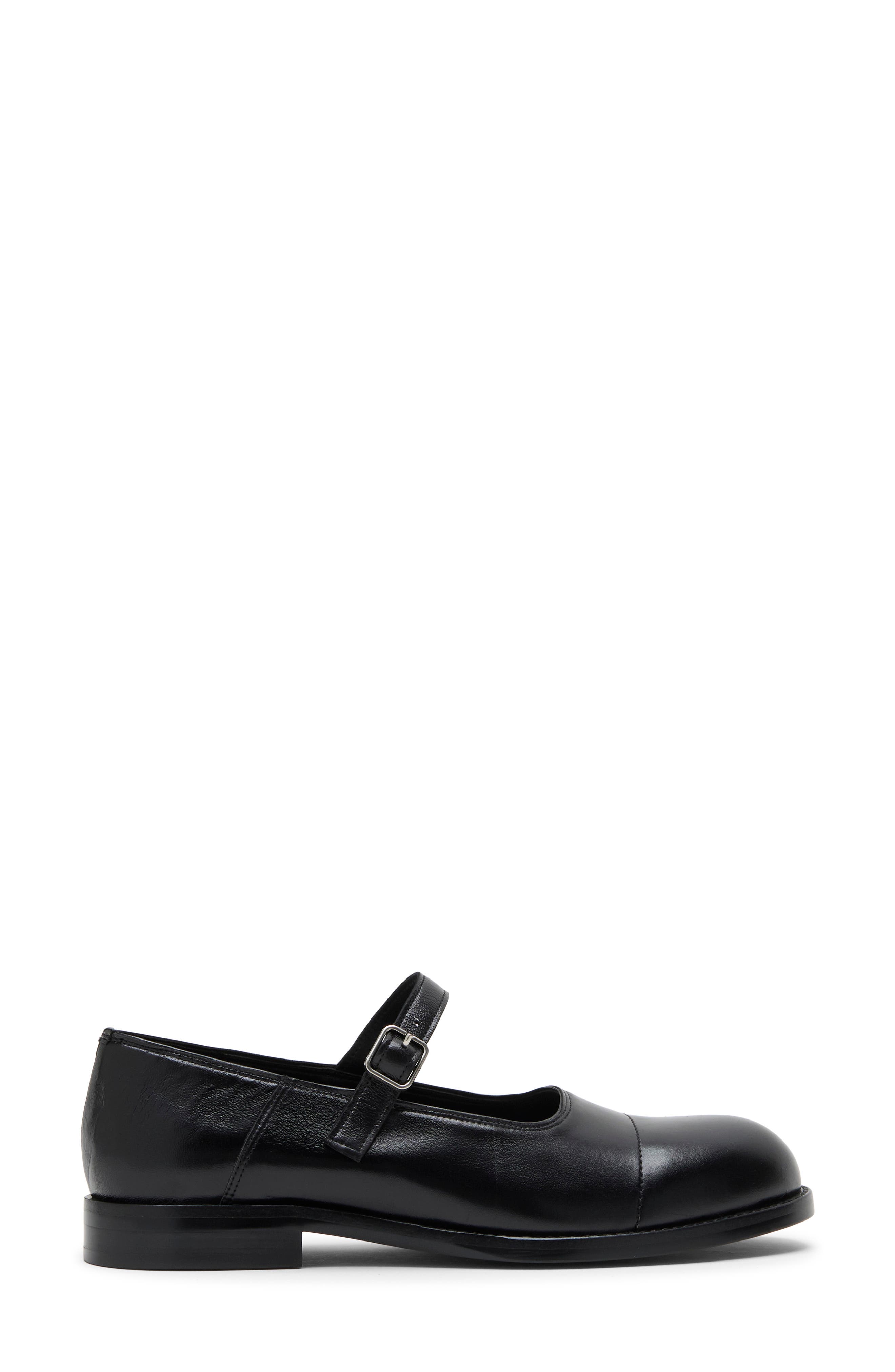 Keepsake Mary Jane Flat, Alternate, color, BLACK