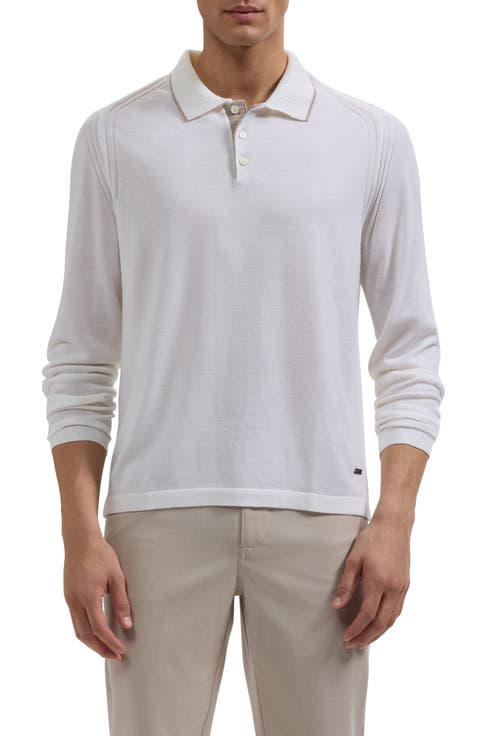 Merino Wool Polo Sweater
