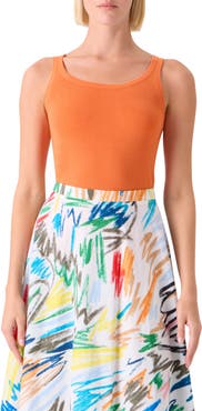 Akris punto Fitted Virgin Wool Sweater Tank