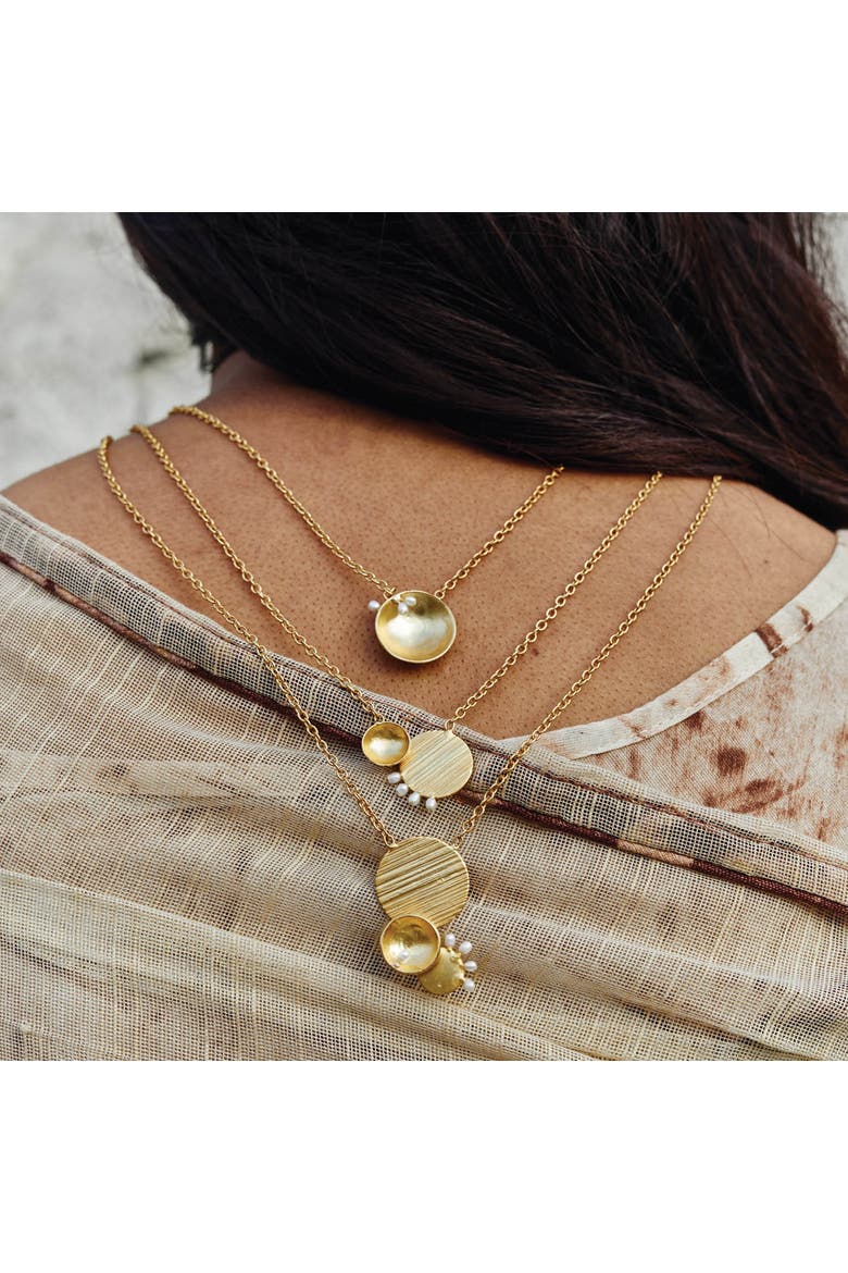 AFEFE LAYERED NECKLACE, Alternate, color, Gold Plated