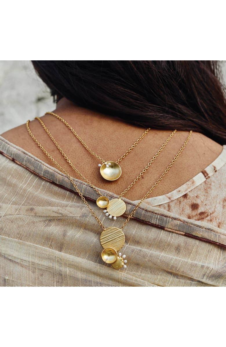 Dhwani Bansal AFEFE LAYERED NECKLACE, Alternate, color, Gold Plated