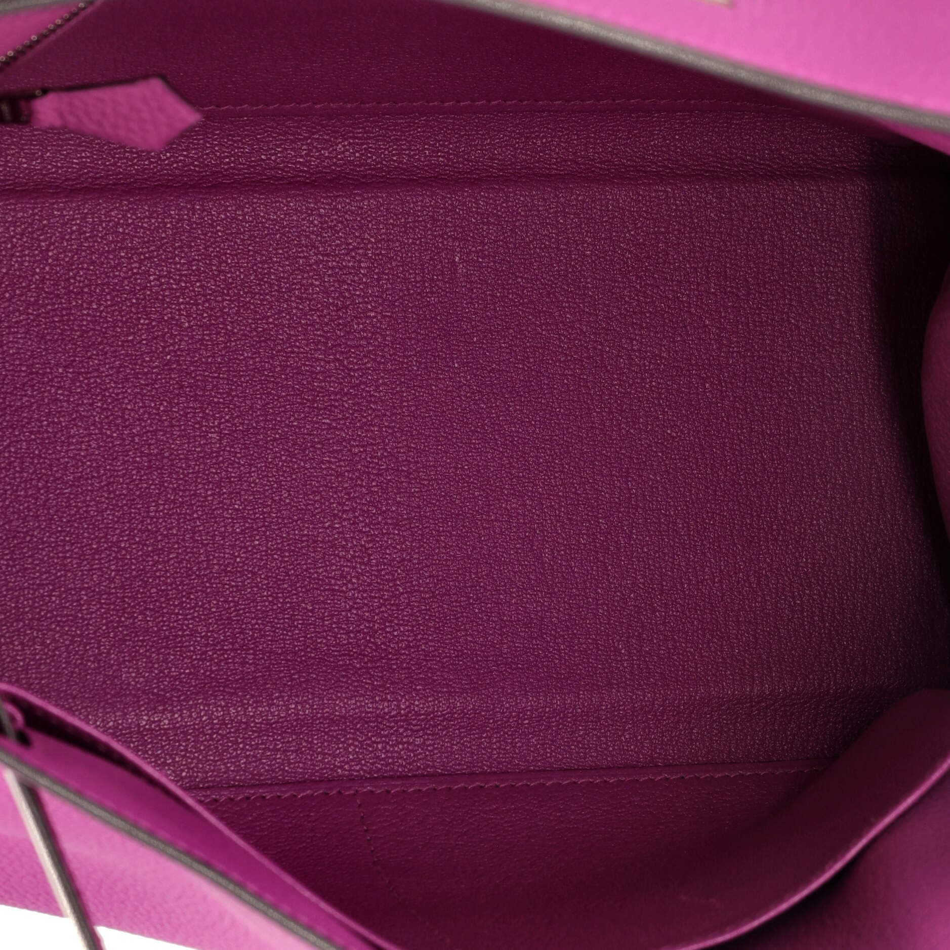 Pre-Owned Hermes Kelly Handbag Pink Togo with Palladium Hardware 28, Alternate, color, 