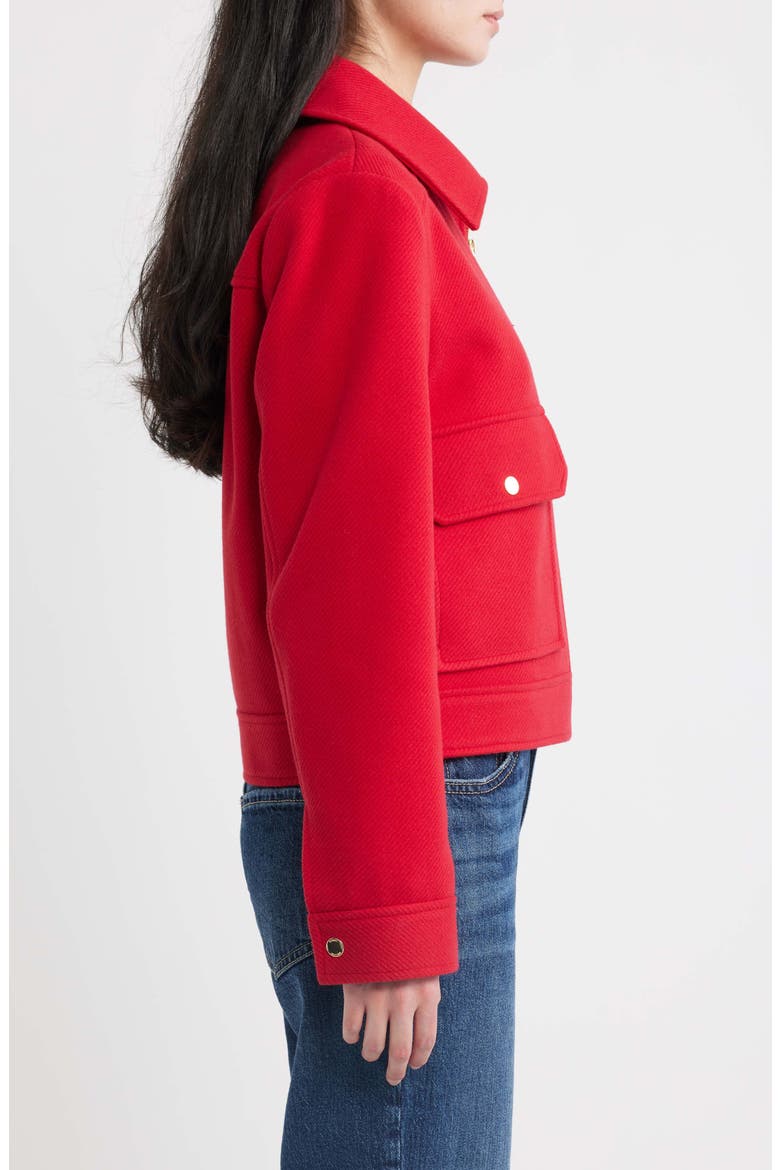 Crop Work Jacket, Alternate, color, RED