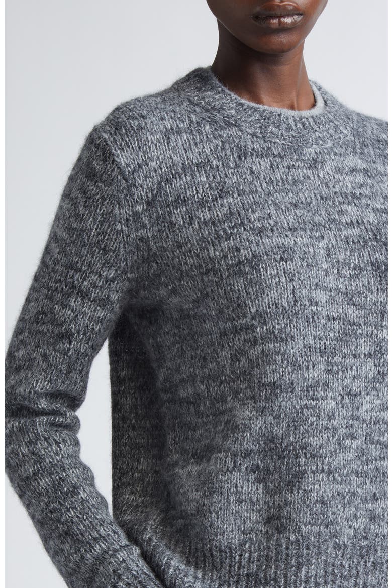 Marled Crewneck Sweater, Alternate, color, MEDIUM HEATHER GREY COMBO