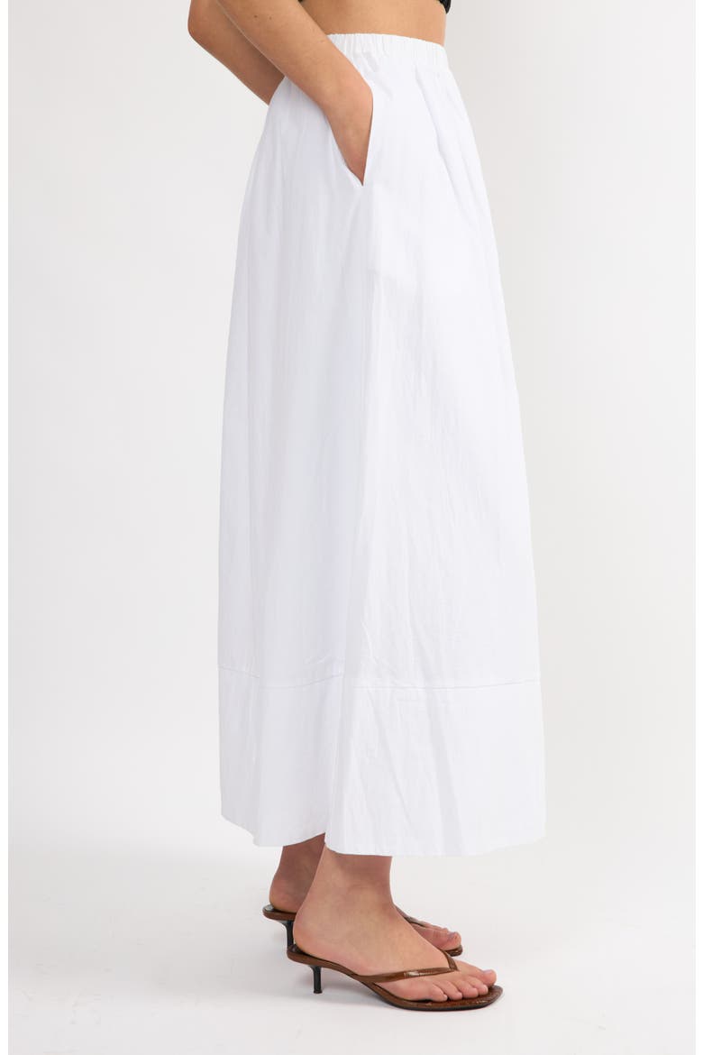 Everyday Boyfriend Maxi Skirt, Alternate, color, WHITE