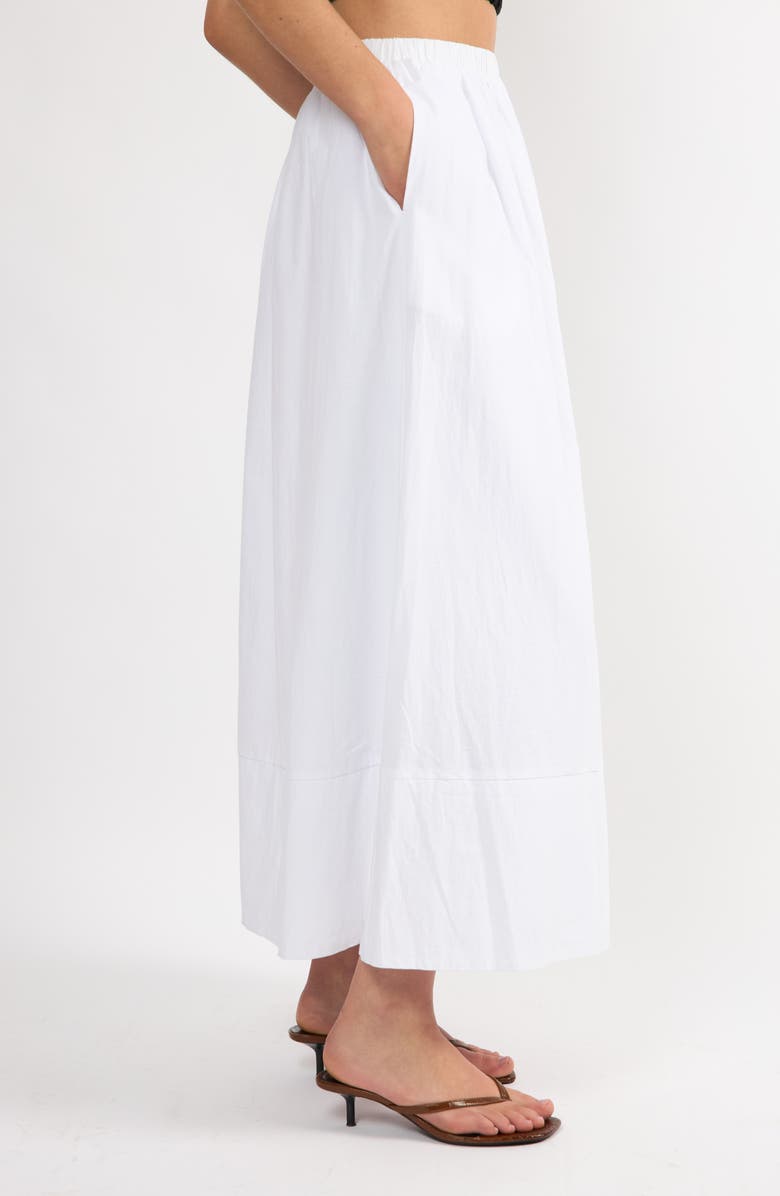 Viens Avec Moi Everyday Boyfriend Maxi Skirt, Alternate, color, White