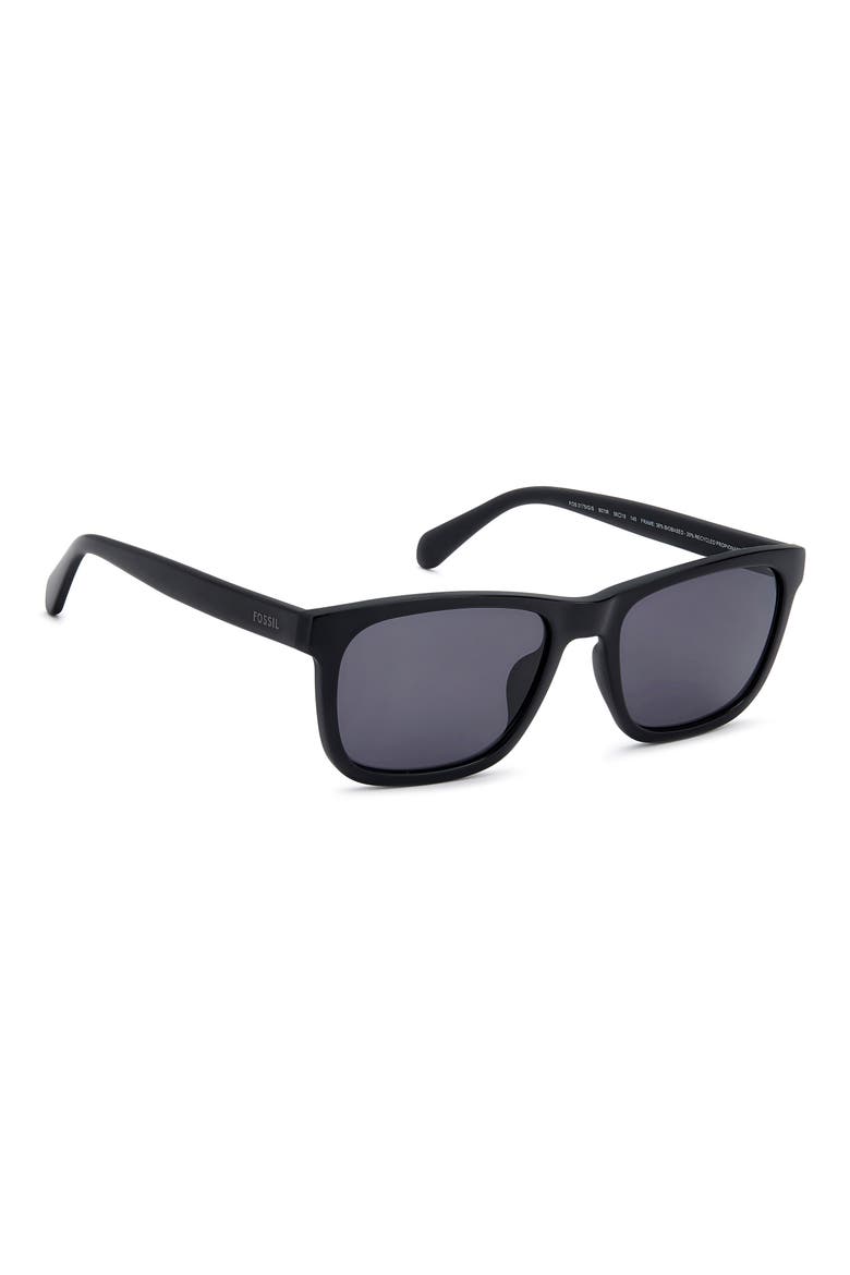 56mm Rectangular Sunglasses, Alternate, color, BLACK/ GREY