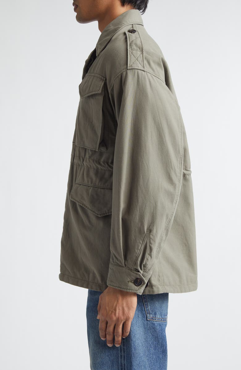 VISVIM Achse Cotton & Nylon Field Jacket, Alternate, color, Olive