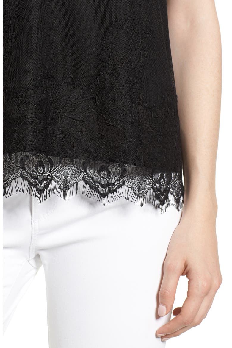 Lace Camisole, Alternate, color, BLACK