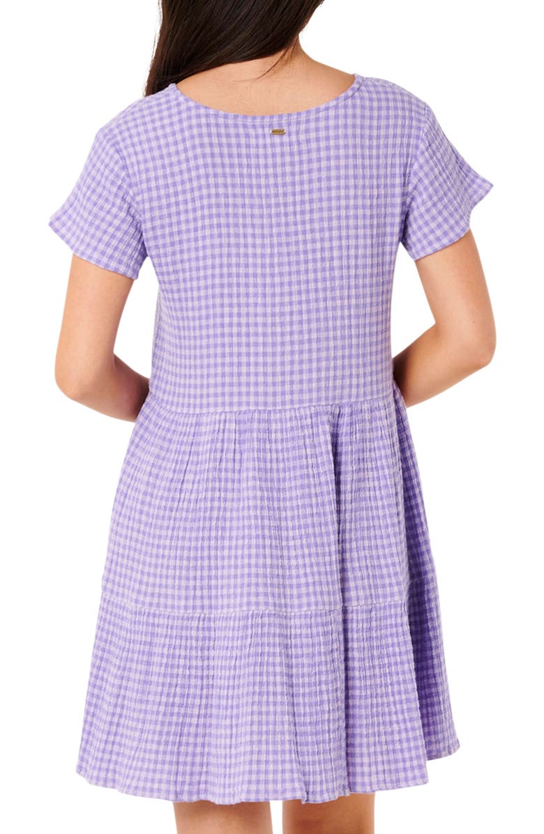 Rip Curl Premium Surf Check Tiered Sundress, Alternate, color, 