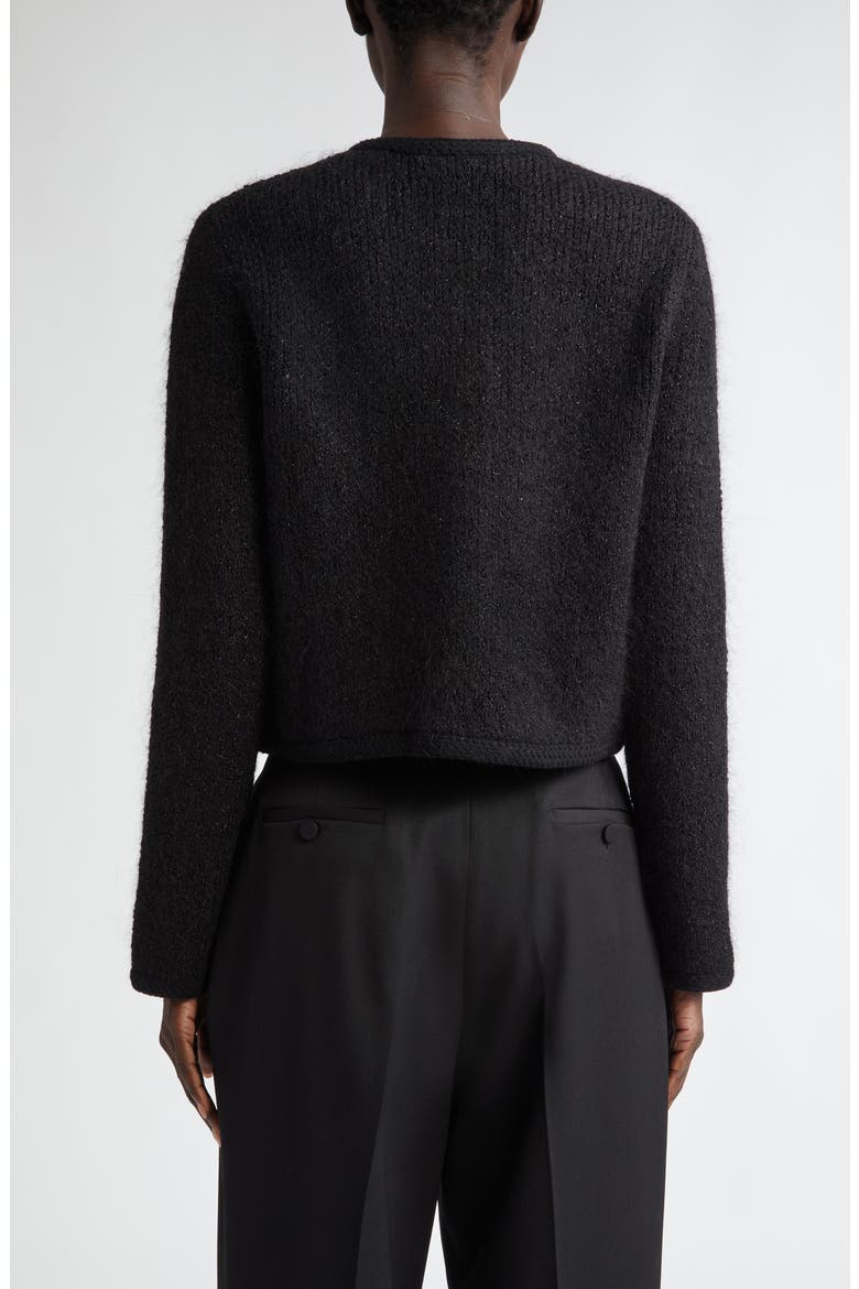 Napoline Tweed Crop Jacket, Alternate, color, BLACK