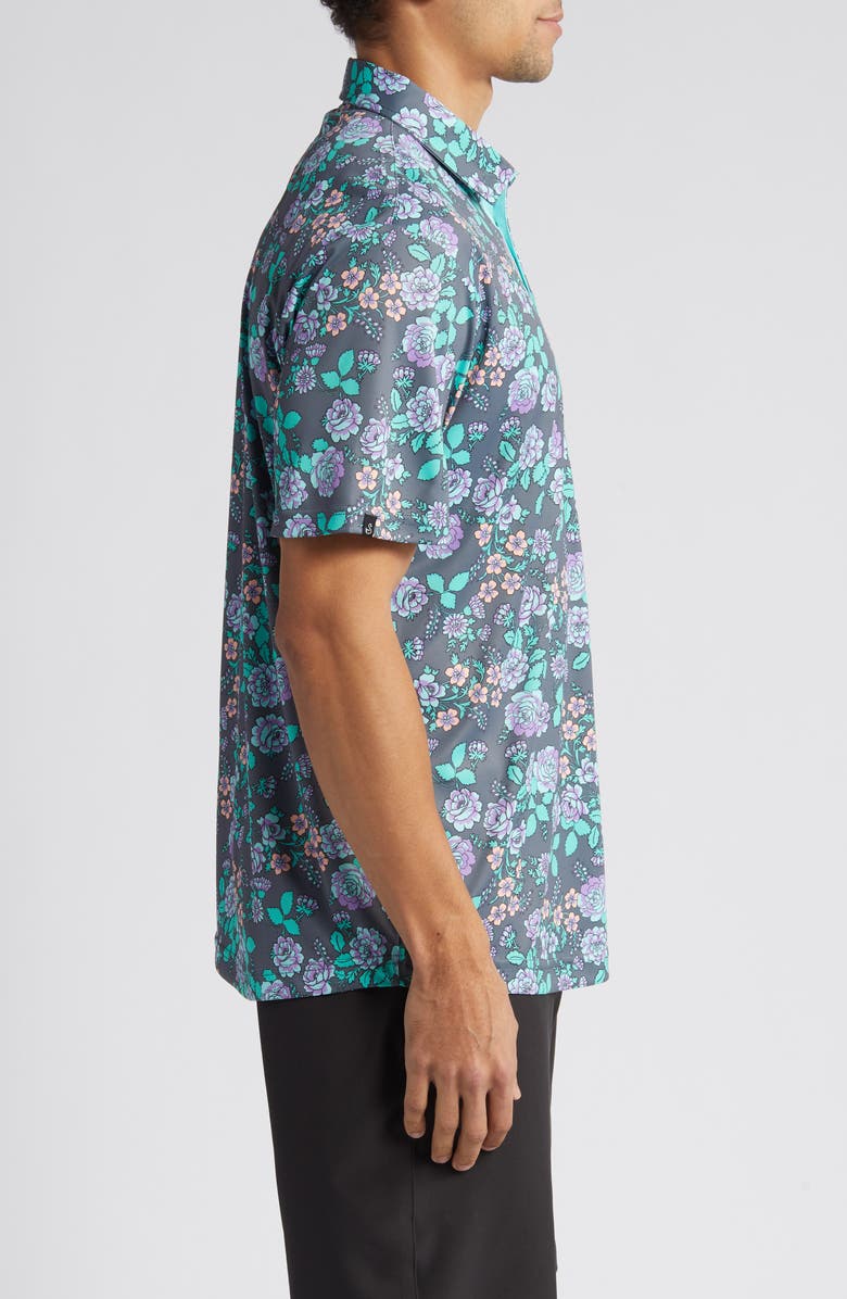 Swannies Chase Floral Golf Polo, Alternate, color, 
