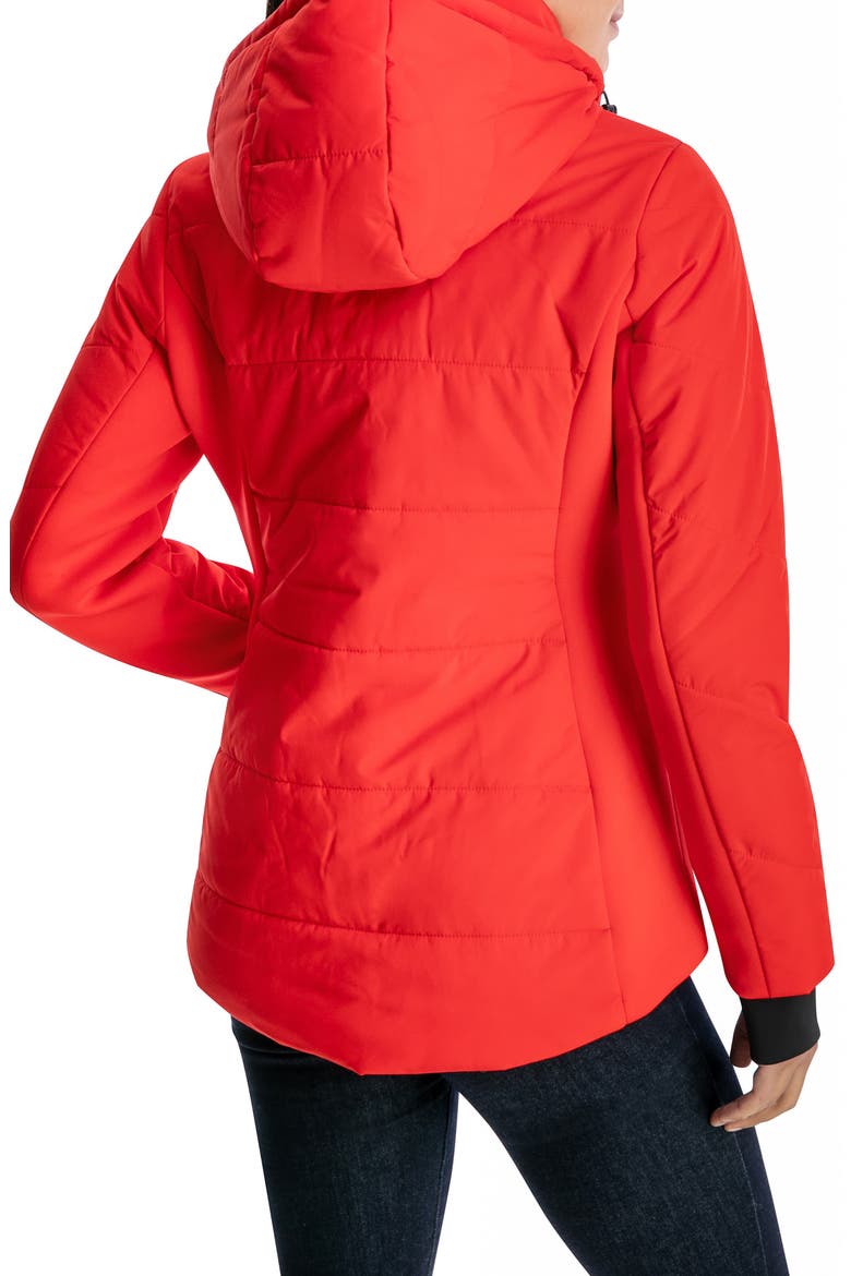 Short Puffer Jacket, Alternate, color, RED