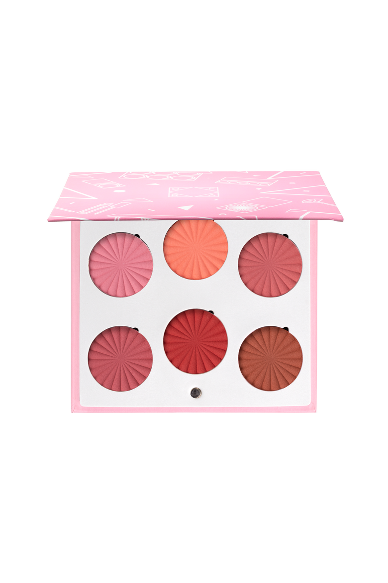 Mini Mix Face Palette - Charm Your Cheeks, Main, color, Assorted Shades