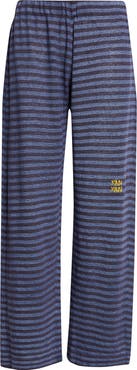 YanYan Mabo Stripe Pull-On Linen Pants