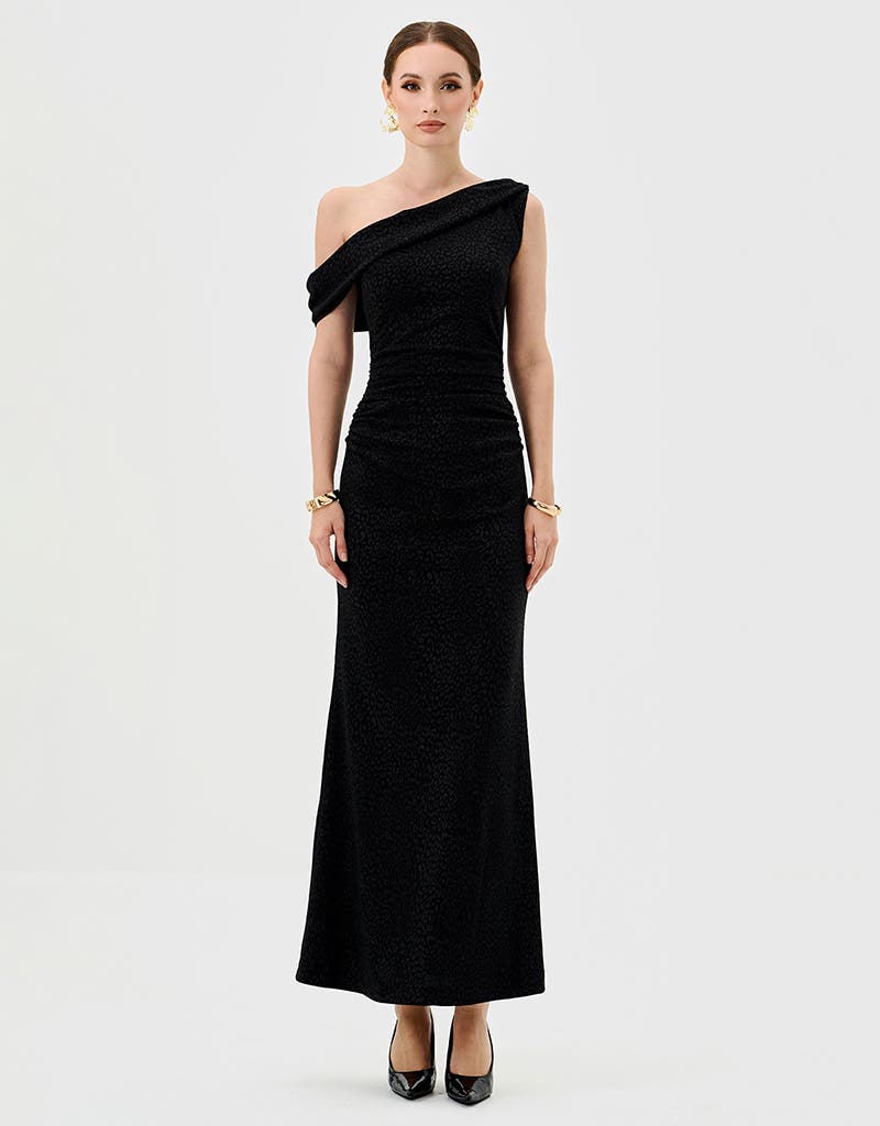 Thaliah Drape Off Shoulder Maxi