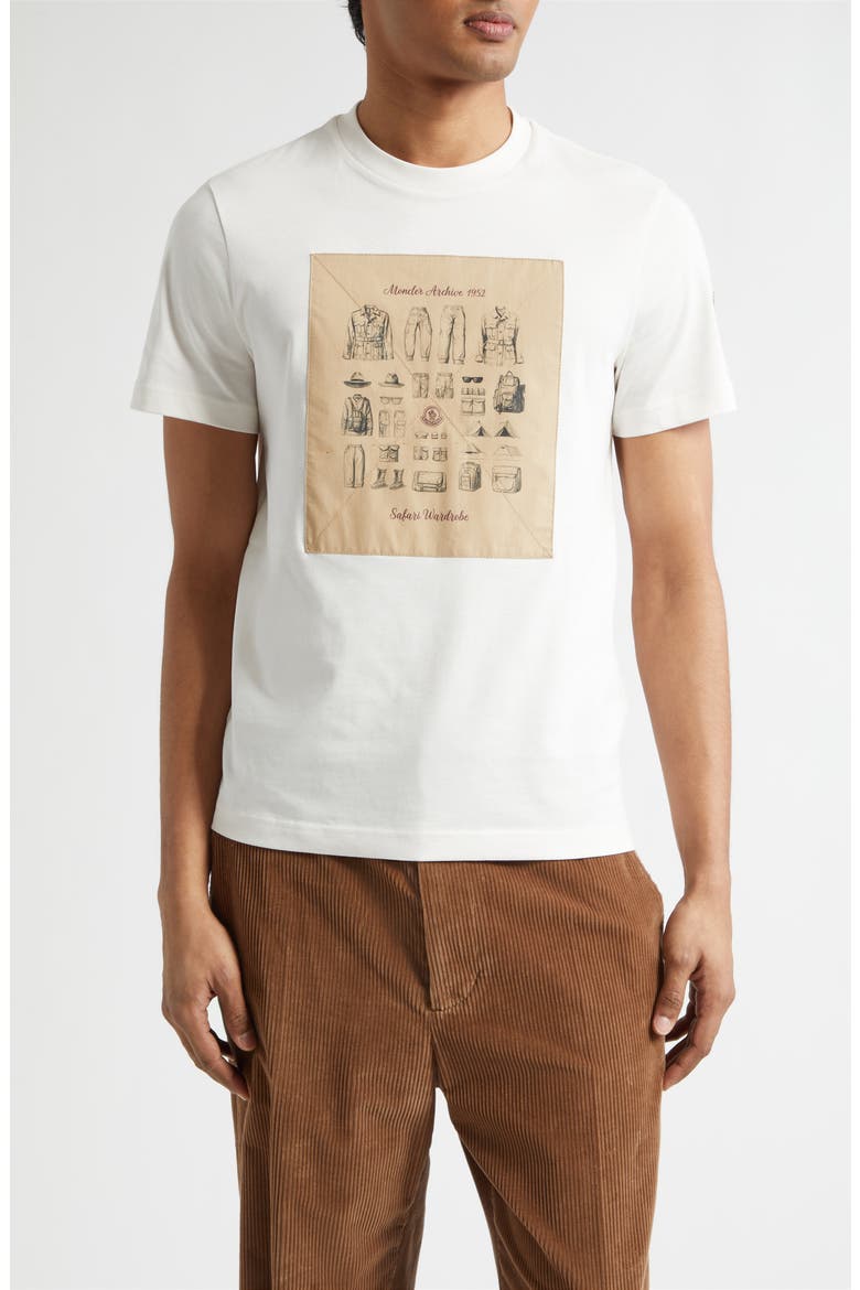 Safari Graphic T-Shirt, Main, color, SILK WHITE
